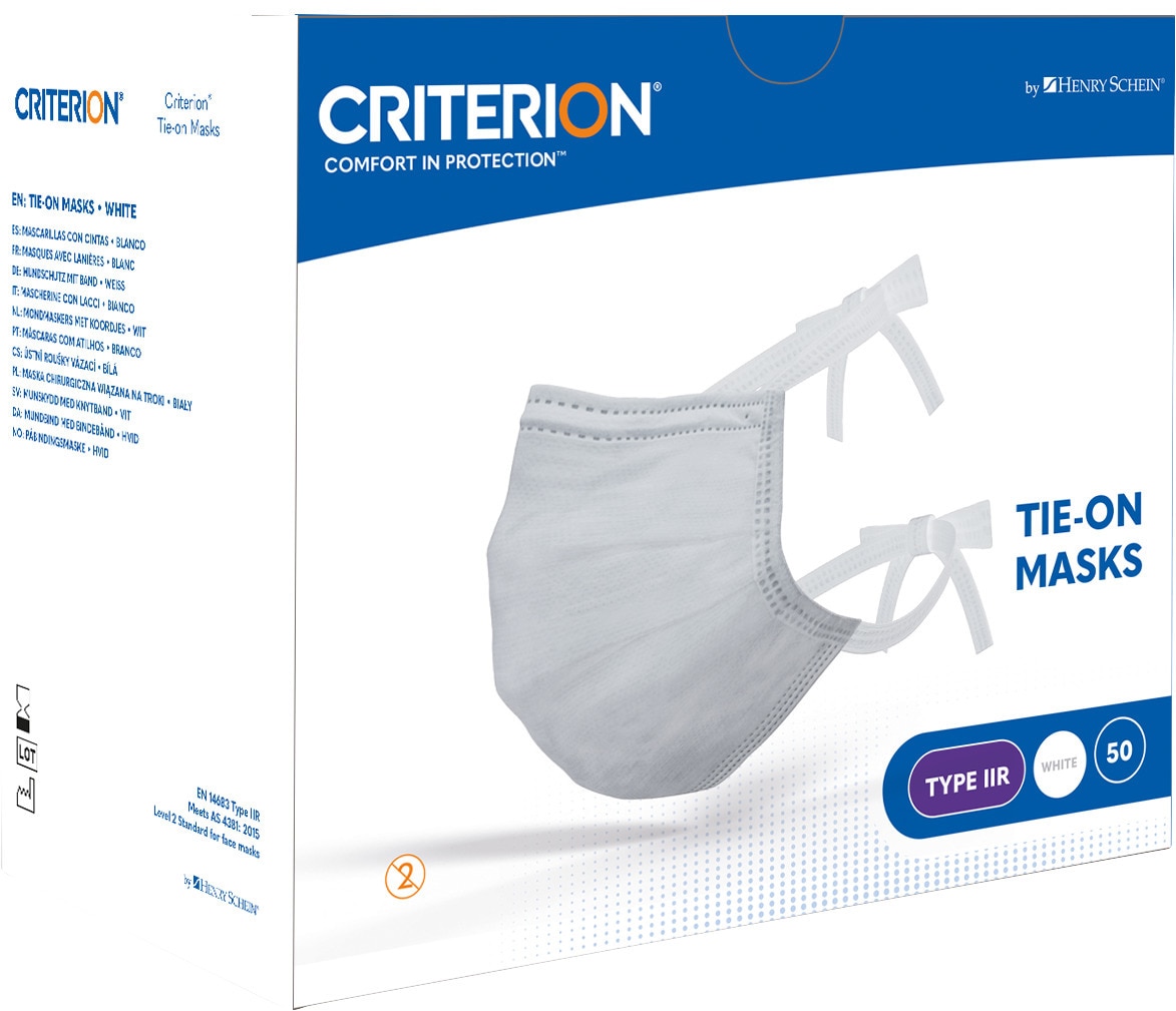 Criterion Mondmaskers Type IIR Tie-On - Wit