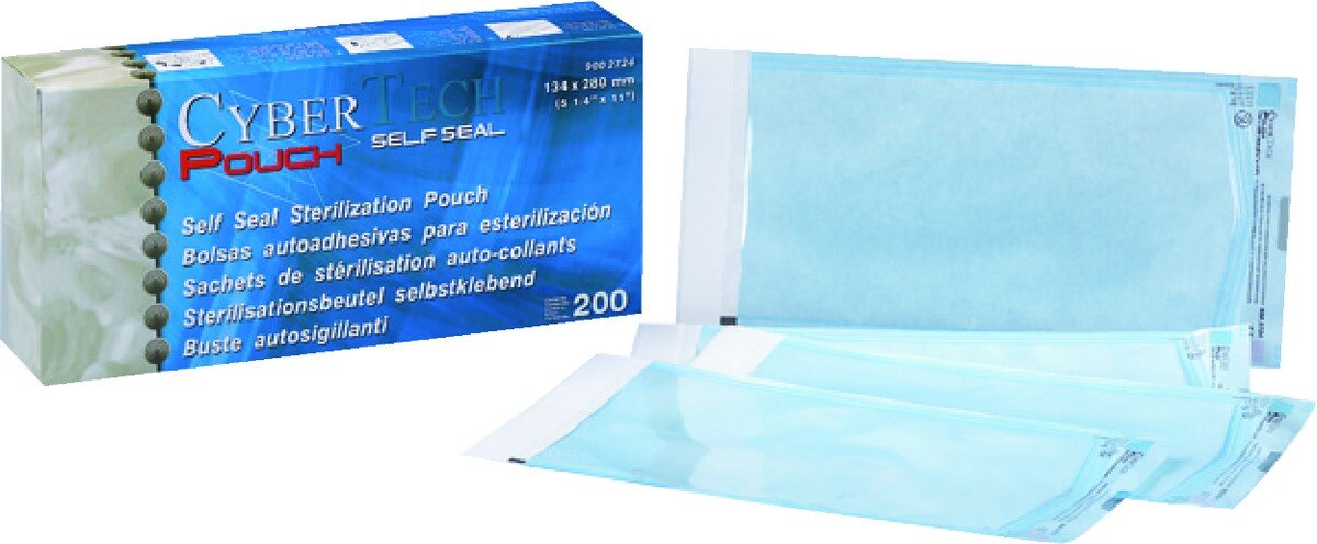 Sachets de stérilisation CYBERTECH- La boîte de 200 - 25,4 x 38,1 cm