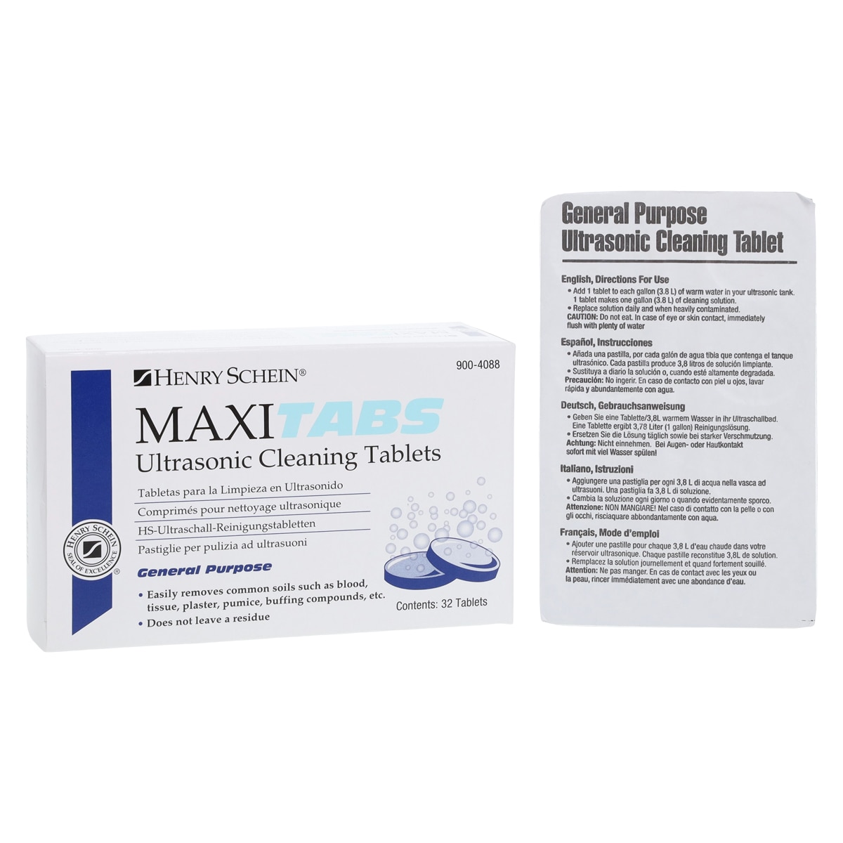 MaxiTabs Ultrasonic Cleaner Mint 32/Bx