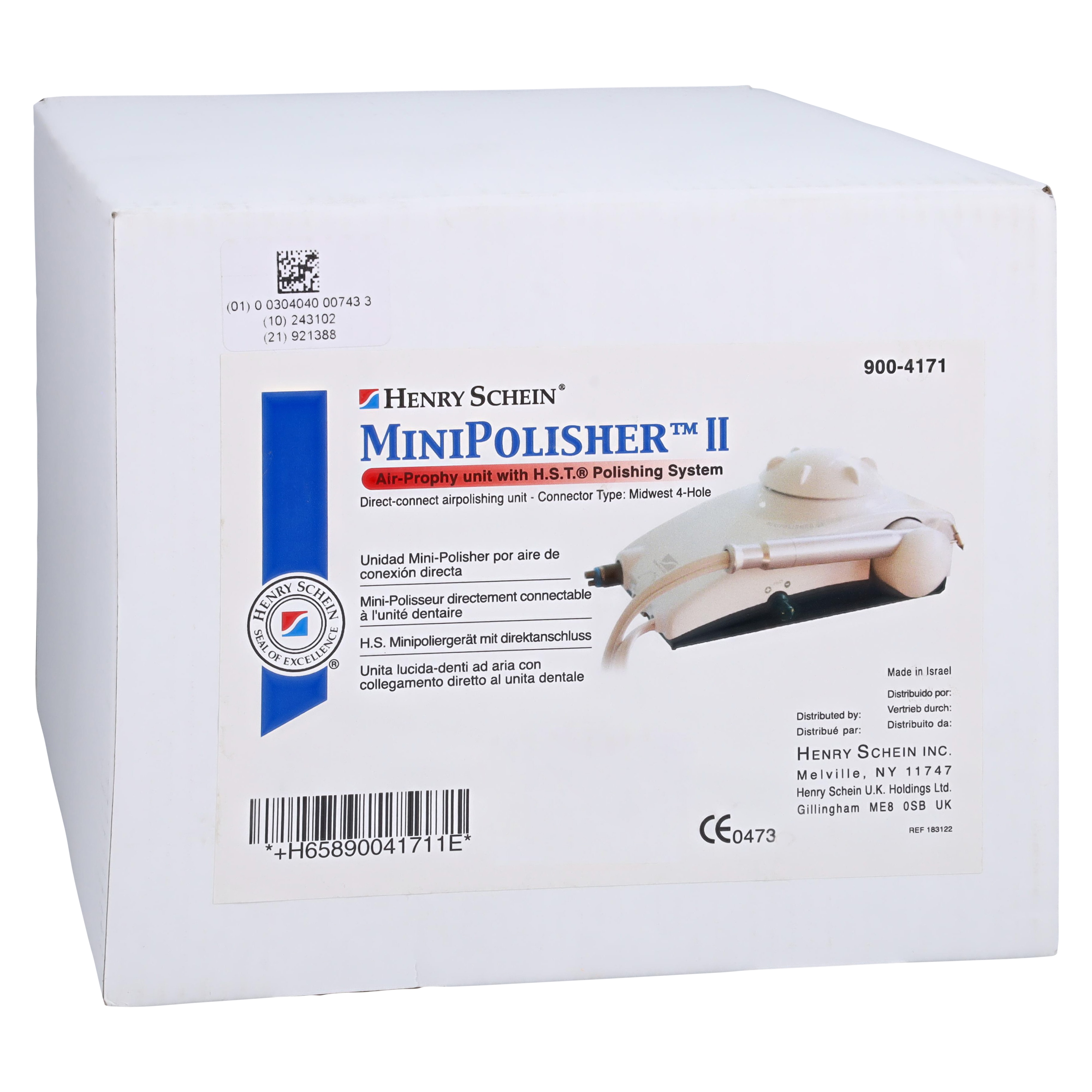 Minipolisher II Air Polishing Unit Tabletop f/ 4H Cnnctn Complete Unit Ea