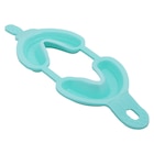 Acclean Dual Arch Fluoride Trays Foam Pedo With Hinge Aqua Disposable 100/Bx