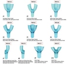 Disposable Double Arch Impression Tray Perforated 10 Lower Anterior 12/Pk