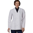 Lab Coat 3 Pockets Long Sleeves 35 in Small White Womens Ea