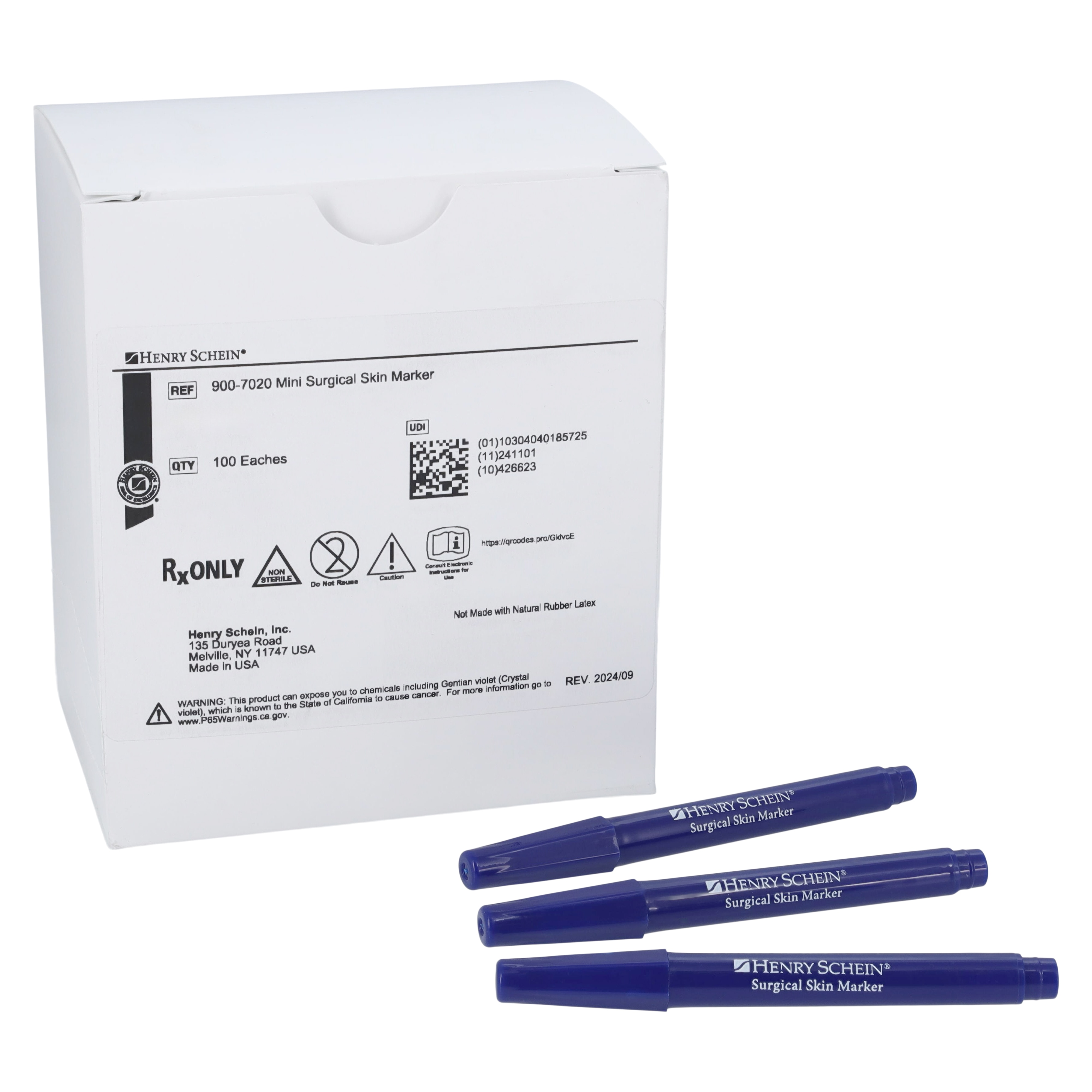 Skin Marker Standard Tip Dark Blue Non-Sterile