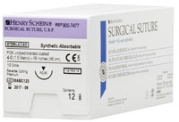 Suture 4-0 18" Polyglycolic Acid Braid PC-30 Undyed 12/Bx