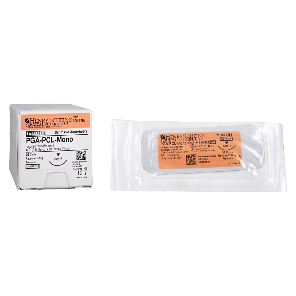 Suture 4-0 18" PGL/PCL Mnflmnt DSM19 Undyd 12/Bx