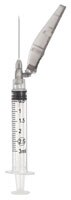 Hypodermic Syringe/Needle 25gx5/8" 3cc Orange Safety No Dead Space 100/Bx