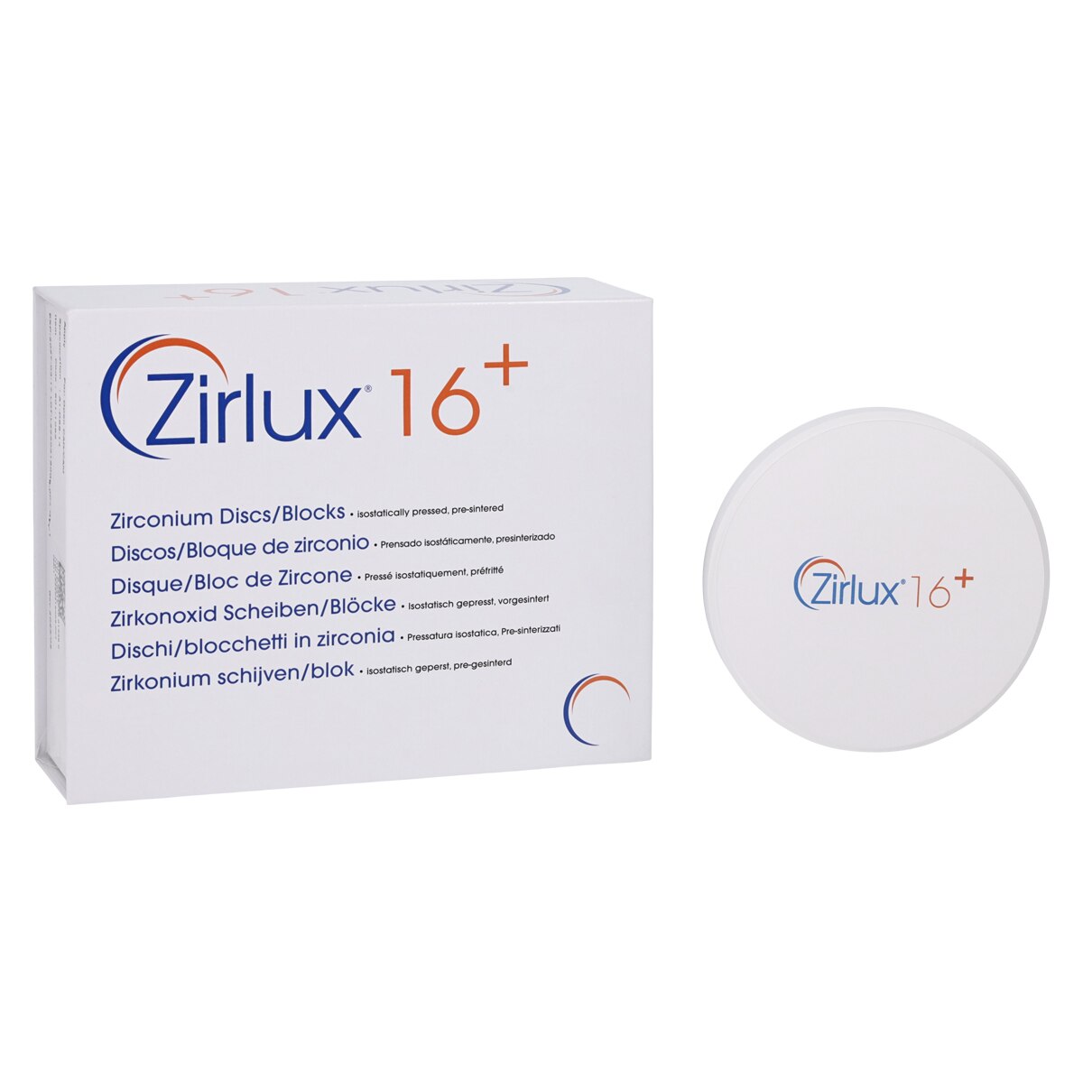 Zirlux16+ Zirconia Disc Preshaded A1 98x16 Ea