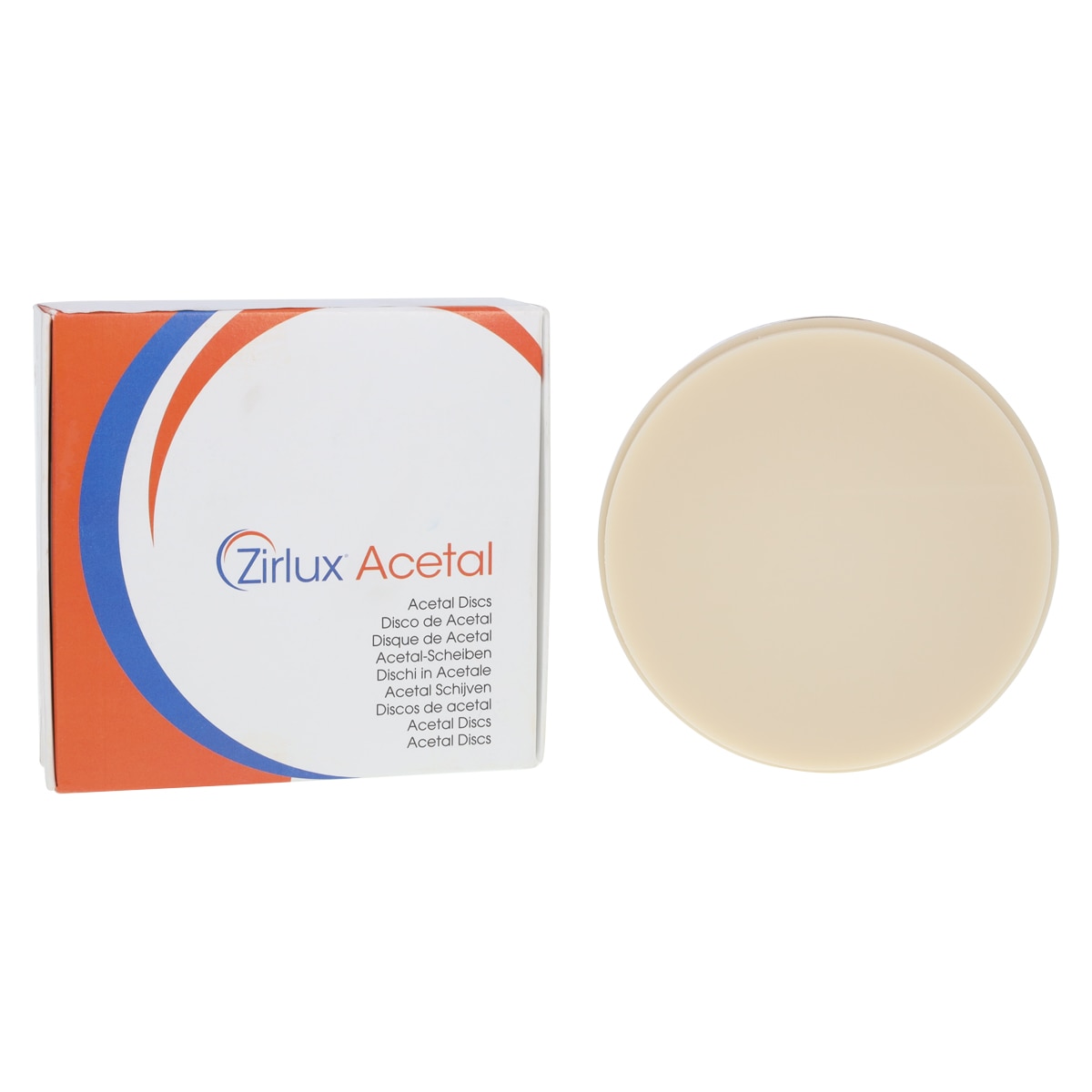 Zirlux Acetal Disc Resin B1 98x25 Ea
