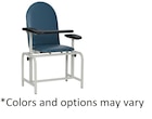 Blood Draw Chair Navy Steel 300lb Capacity Ea
