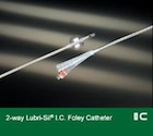 Lubri-Sil 2-Way Foley Catheter Straight 100% Silicone/Hydrogel Coating 24Fr