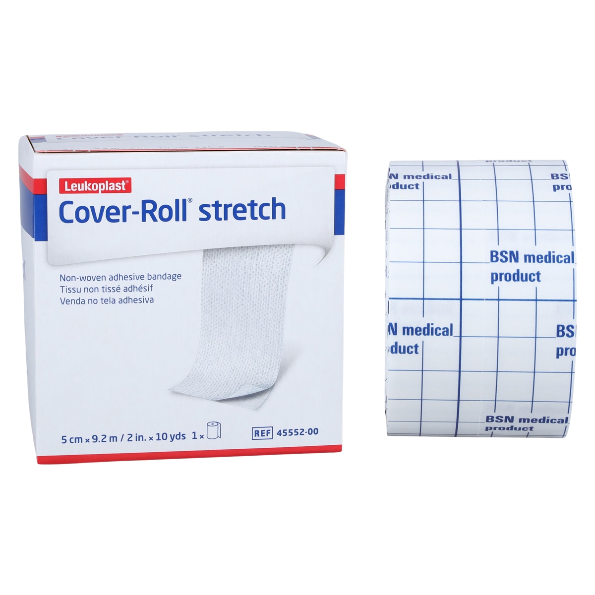 Cover-Roll Bandage Elastic 2"x10yd White Ea