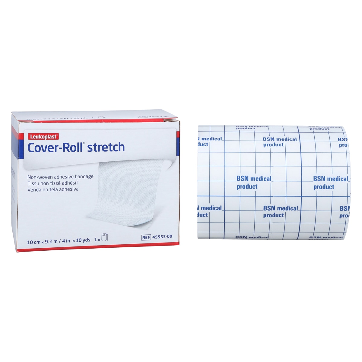 Cover-Roll Bandage Elastic 4"x10yd White 1/Bx