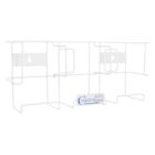 Steel Wire Glove Box Holder Triple Ea