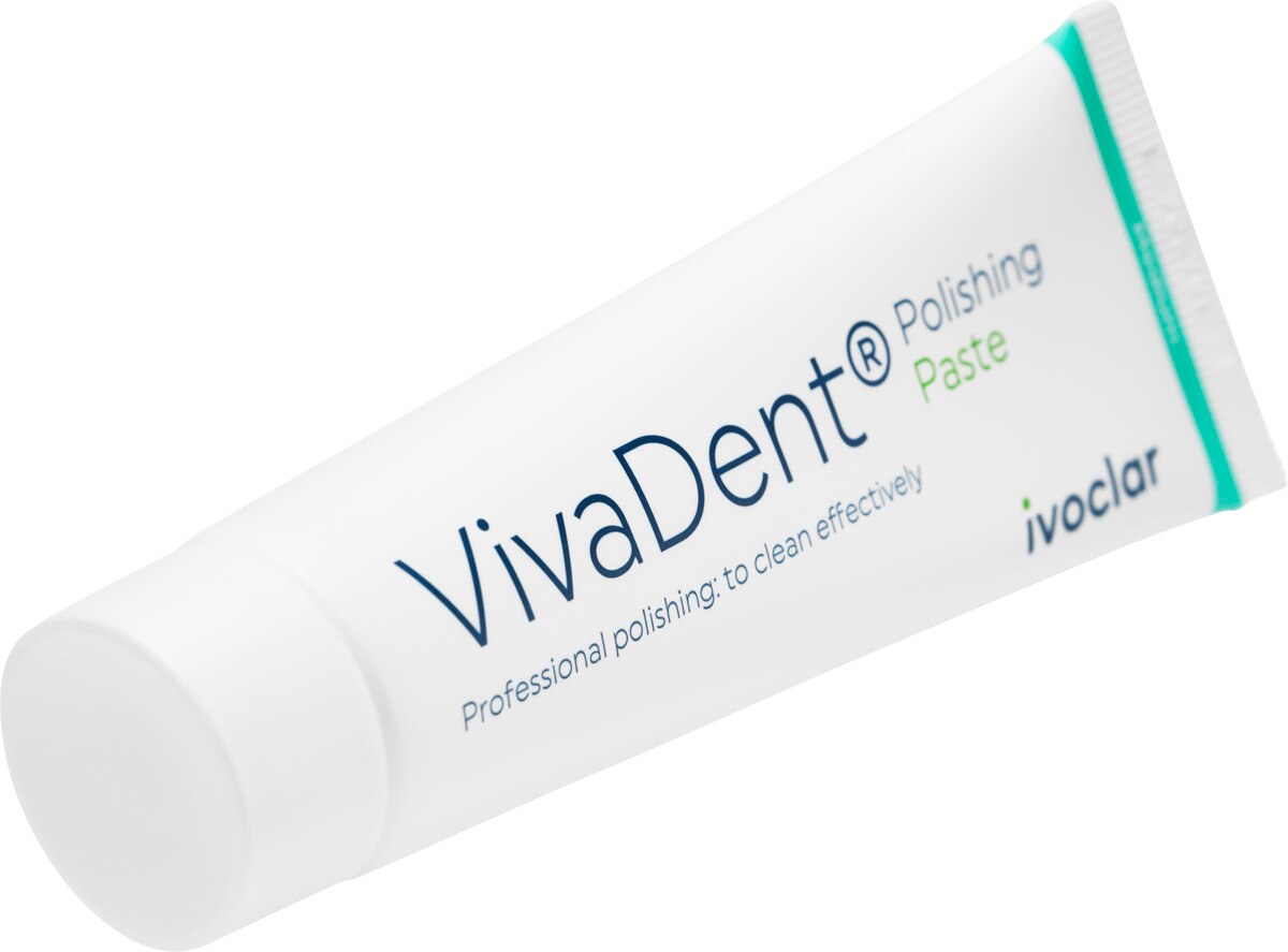VivaDent Polishing Paste in Tube - Medium, Mint met fluoride, 80g