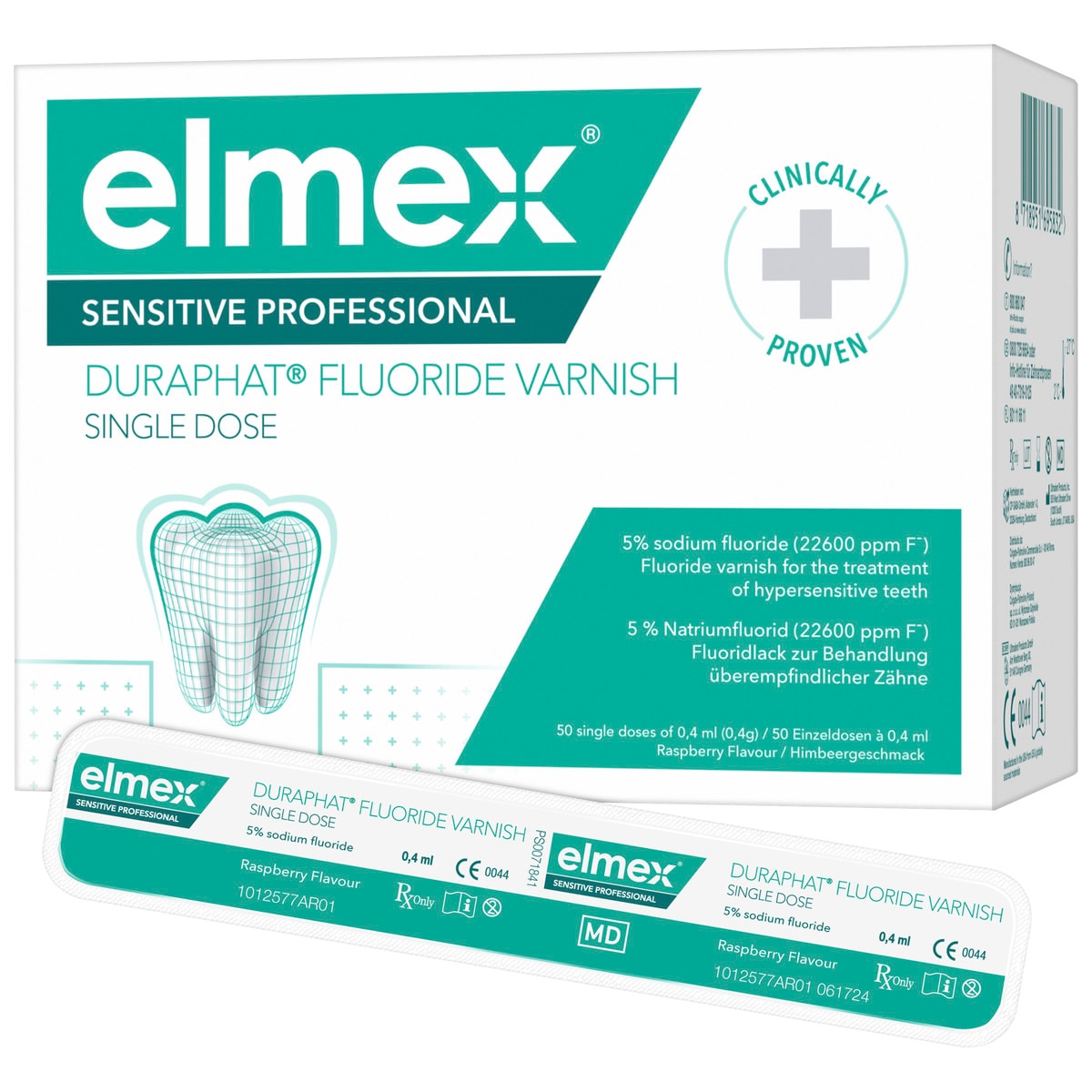 Elmex Sensitive Professional Duraphat Fluoride Varnish - SingleDose 50x 0,4 ml