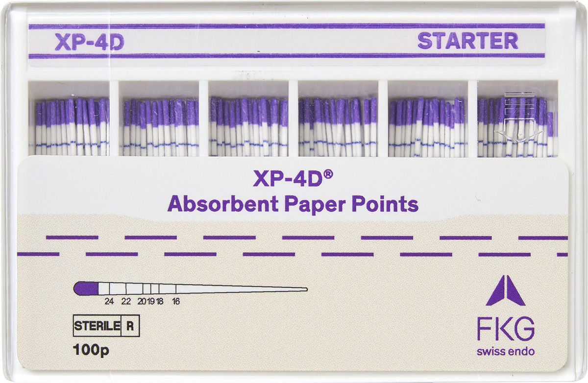 XP - 4D Absorbent Paper Points - Starter, 100 stuks