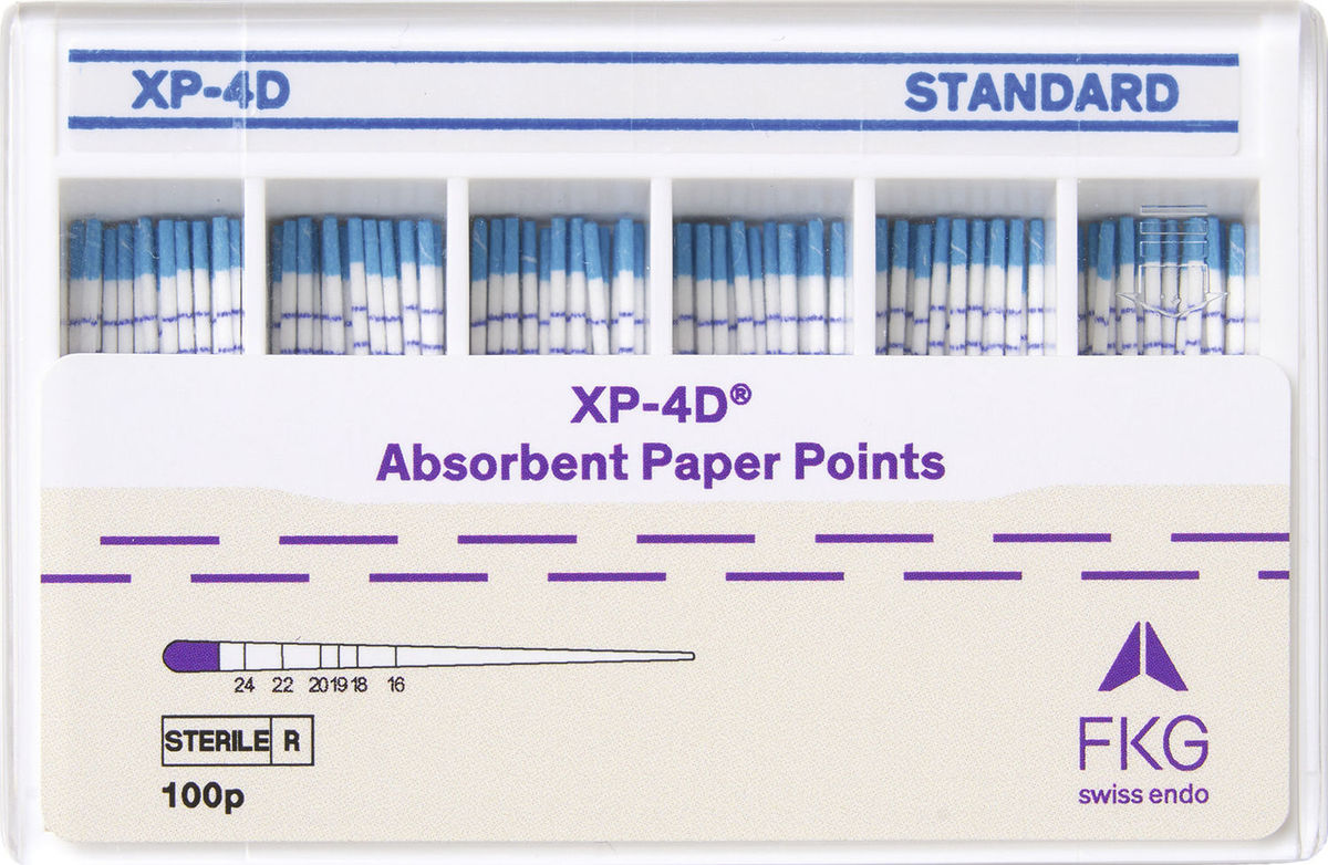 XP - 4D Absorbent Paper Points - Standard, 100 stuks