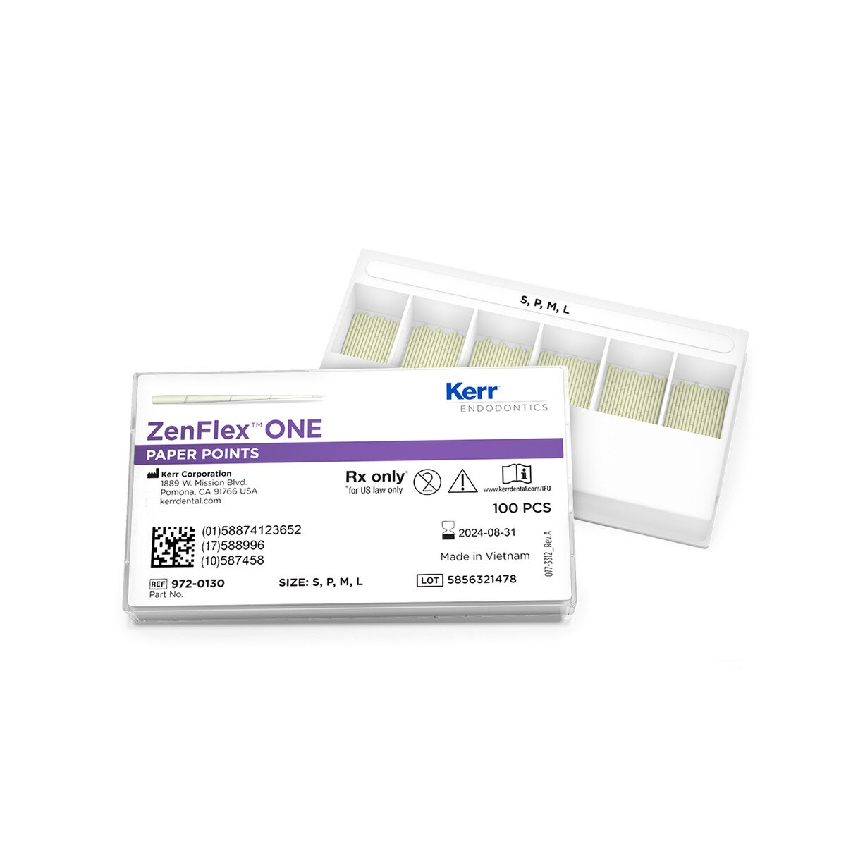 ZenFlex ONE Paper Points - Assortiment (S,P,M,L) - 100 stuks
