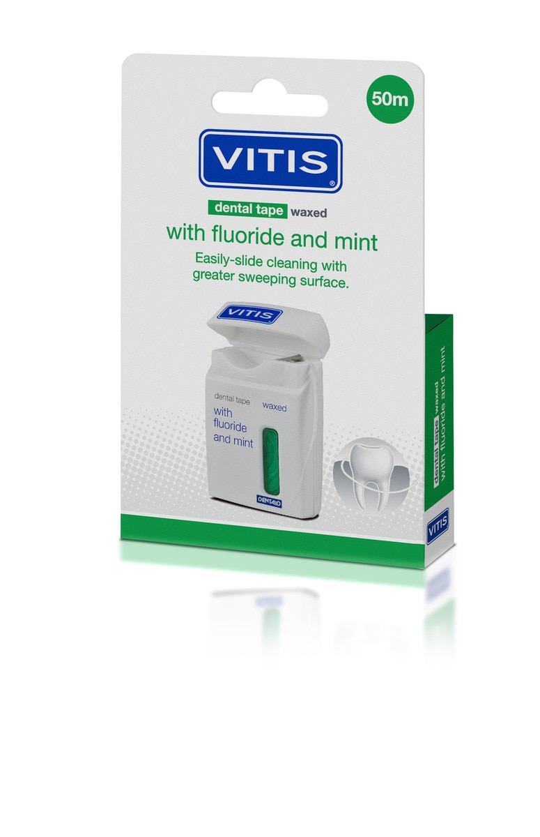 VITIS Tape Waxed Fluoride en Mint groen 50 m - Per stuk