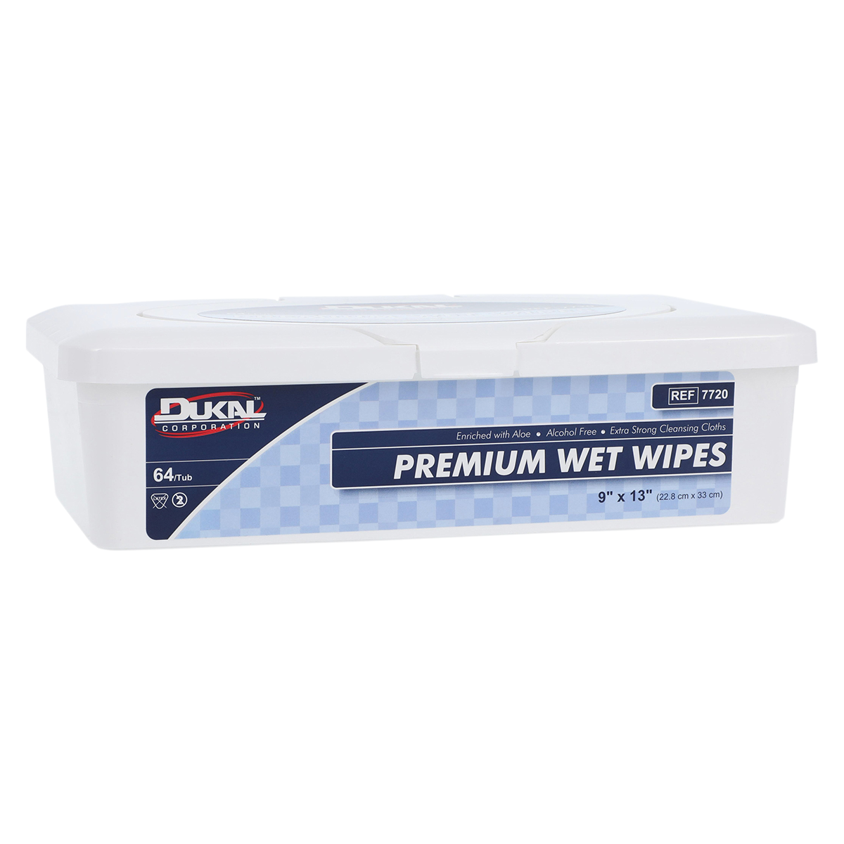 Premium Wet Wipes Scented 9x13" 64/Pk