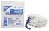 100% Cotton Laparotomy Sponge 12x12" Sterile X-Ray Detectable Tght Wv Prwsh LF
