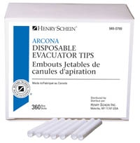 Evacuator Tip Nonvented Plastic 360/Bx