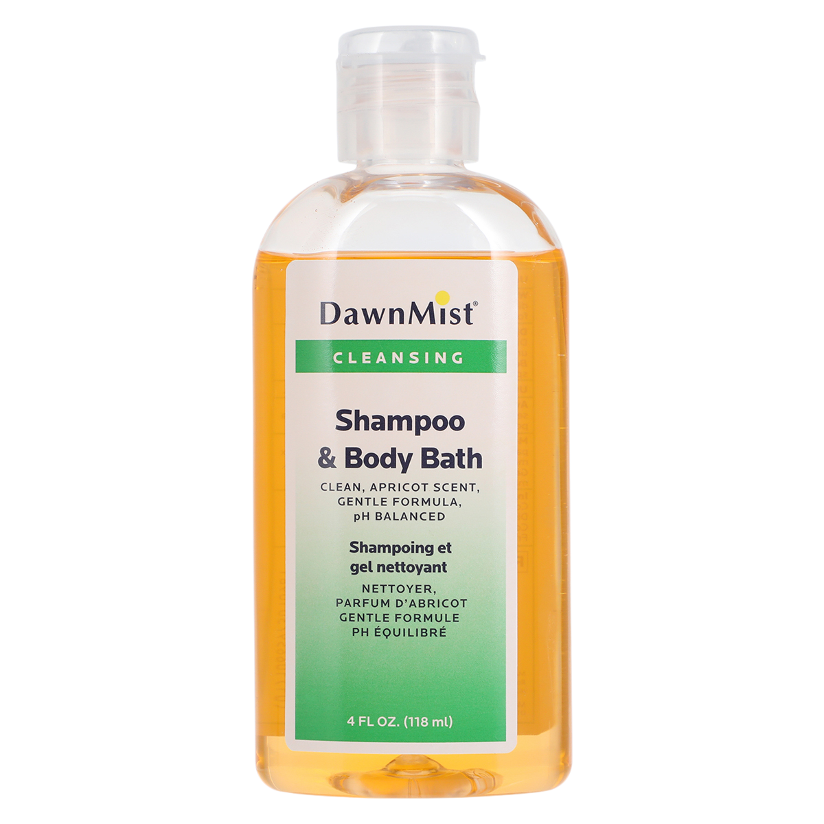 DawnMist Cleansing Shampoo/Wash 4oz Fresh Apricot Scent Ea
