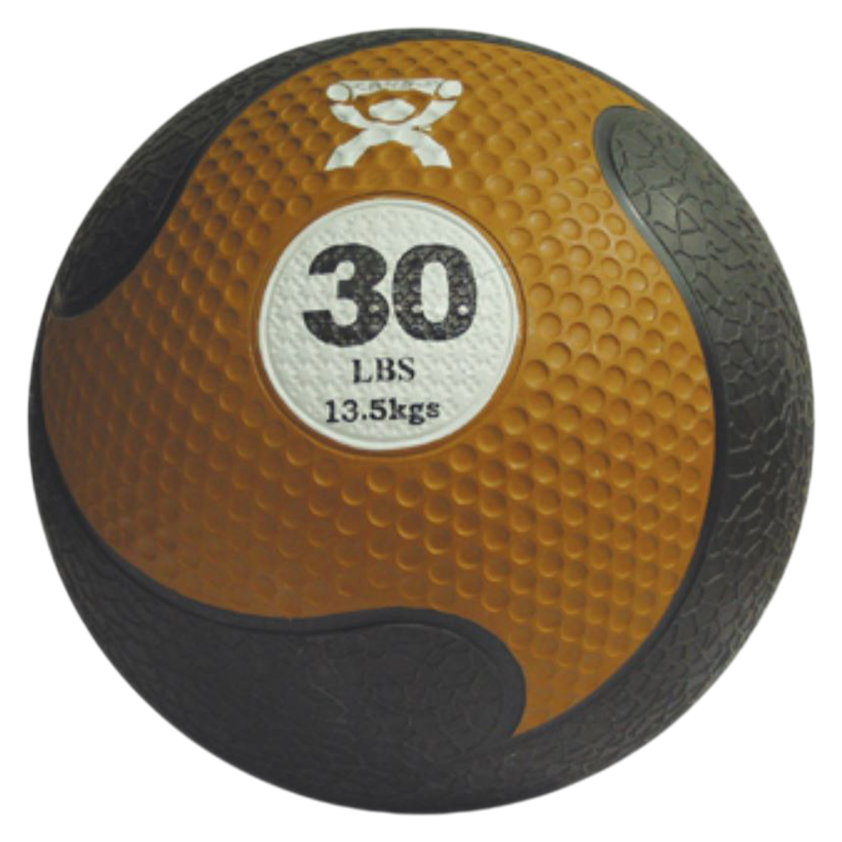 CanDo Medicine Ball Rubber 11" Gold Firm 30lb