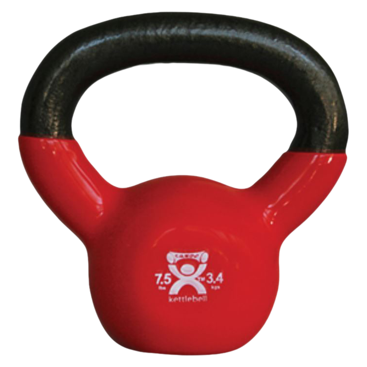 CanDo Weight Kettlebell 7.5lb Vinyl Red