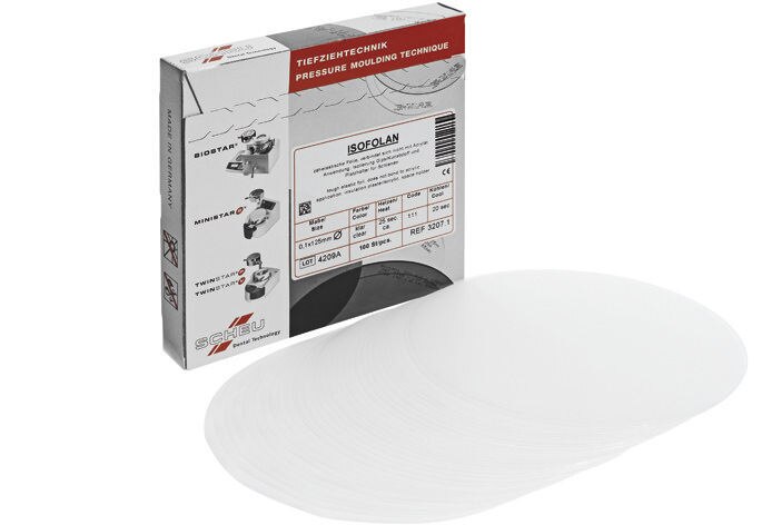 Isofolan Ø 125 mm - Dikte 0,1 mm, 100 stuks