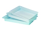 Plateaux jetables HENRY SCHEIN non compartimentés - Simples lisses 16x21- Lot de 400