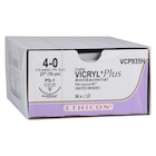 Vicryl Plus Suture 4-0 27" Triclosan/Polyglactin 910 Braid PS-1 Undyed 36/Bx