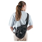AT Messanger Pack 9x2.5x16" Black Zipper Closure Single Shoulder Strap