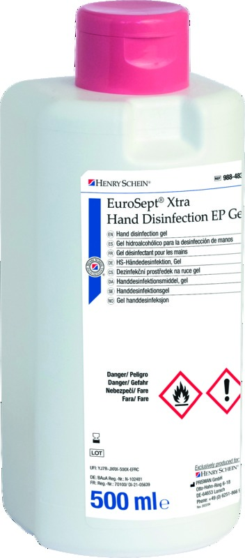 Eurosept Xtra Gel Hydro Flacon 500ml - HENRY SCHEIN