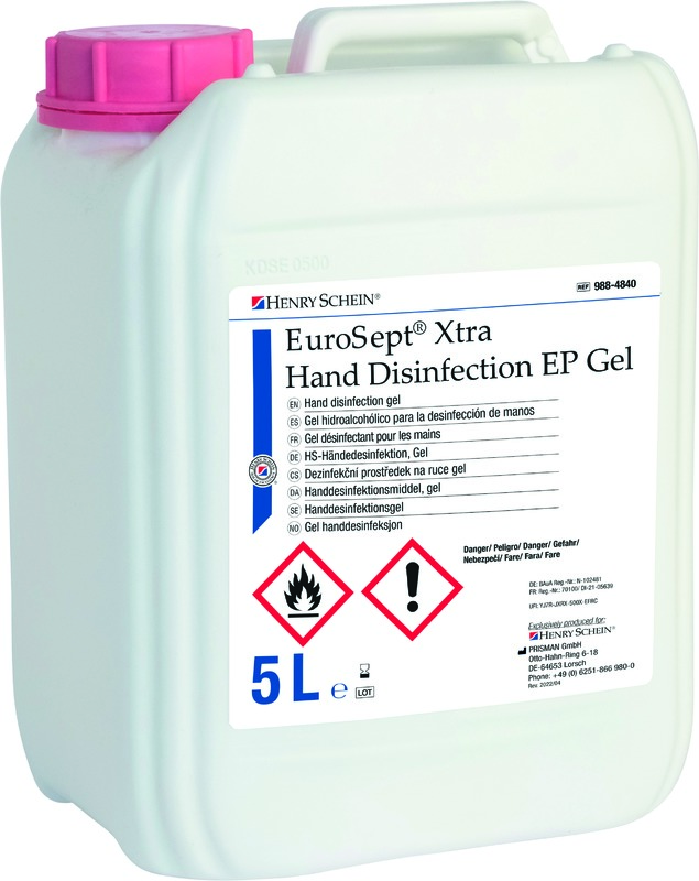Eurosept Xtra Gel Hydroalcoolique - 5L - HENRY SCHEIN