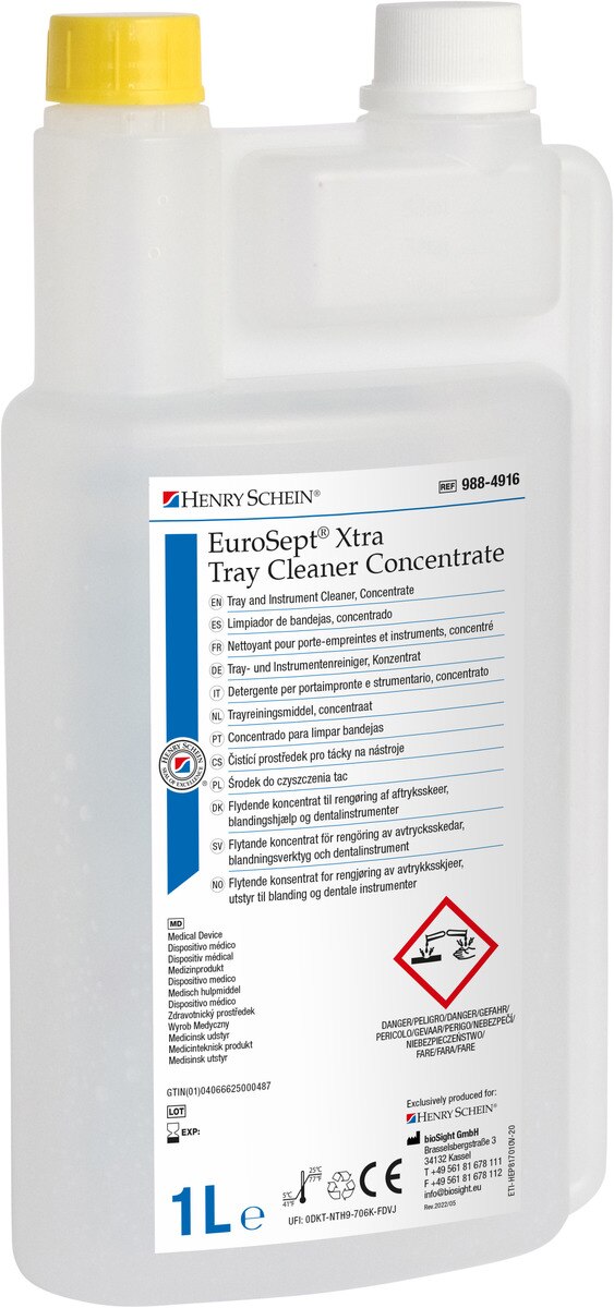 EuroSept Xtra Tray Cleaner Concentrate - Fles, 1 liter