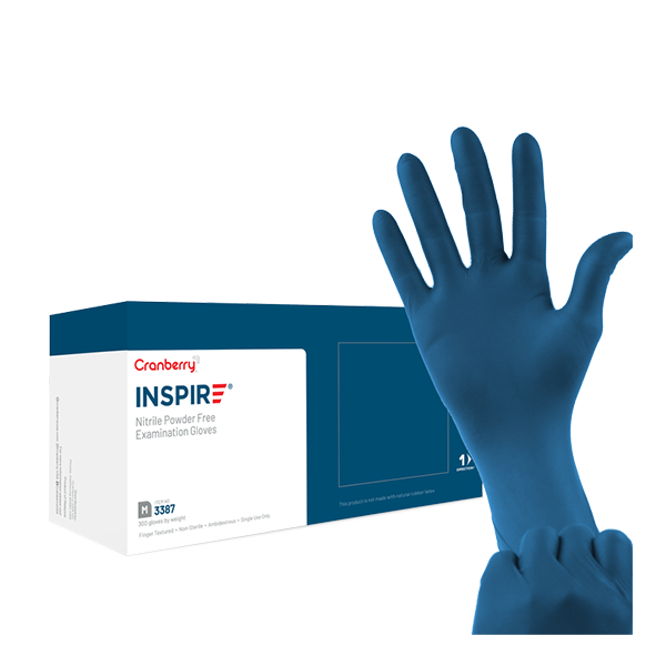 Cranberry Inspire Nitrile Gloves